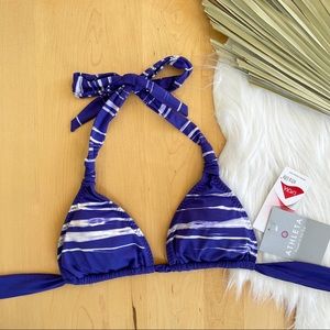 Athleta Aqualuambu Bikini Halter Top Size XXS New With Tags NWT